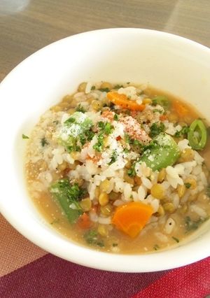 煮込み20分。レンズ豆のリゾット風-レシピのメイン写真