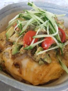 アボカドとトマトの卵とじ丼-レシピのメイン写真