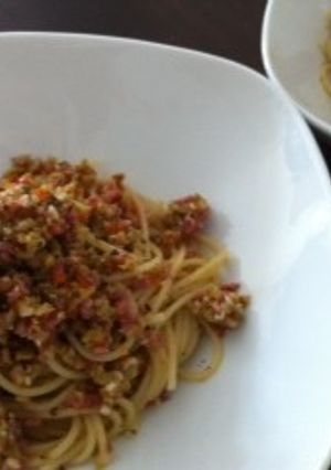 グリーンオリーブのパスタ　-レシピのメイン写真
