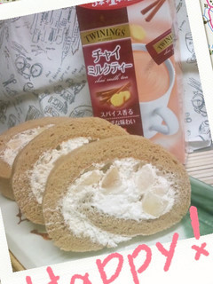 チャイミルクティーロールケーキ-レシピのメイン写真