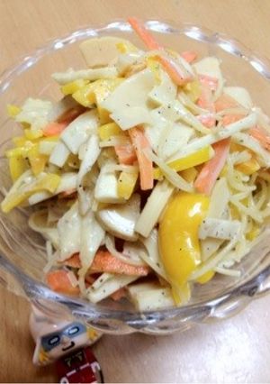 おやじ犬の春。たけのこの春色パスタサラダ-レシピのメイン写真