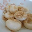 ゴマの触感がたまらん、ごま入り団子