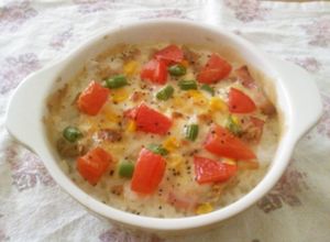 朝食にパパッと簡単☆ライスグラタン-レシピのメイン写真