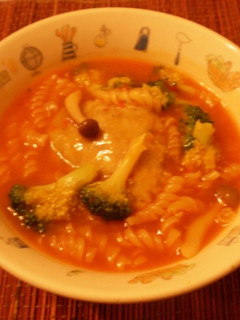 ☆パスタとハンバーグのスープ煮込み☆-レシピのメイン写真