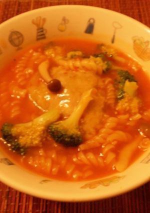 ☆パスタとハンバーグのスープ煮込み☆-レシピのメイン写真