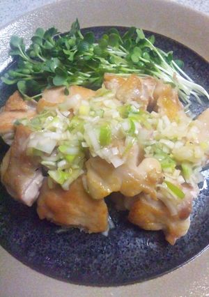 鶏もも肉ソテーのねぎ塩ダレがけ-レシピのメイン写真