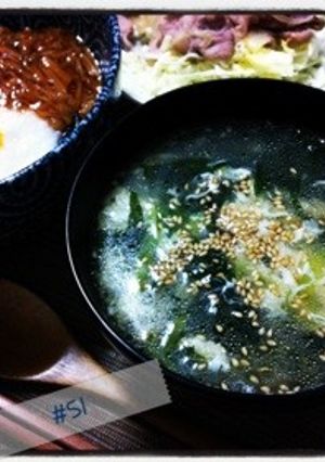 目指せリケン！わかめスープ(´Д` )-レシピのメイン写真