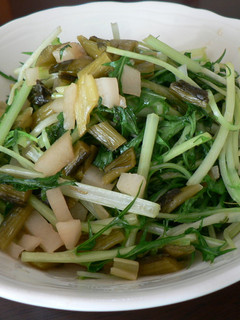 *水菜とすぐきの炒め物*-レシピのメイン写真