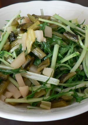 ＊水菜とすぐきの炒め物＊-レシピのメイン写真