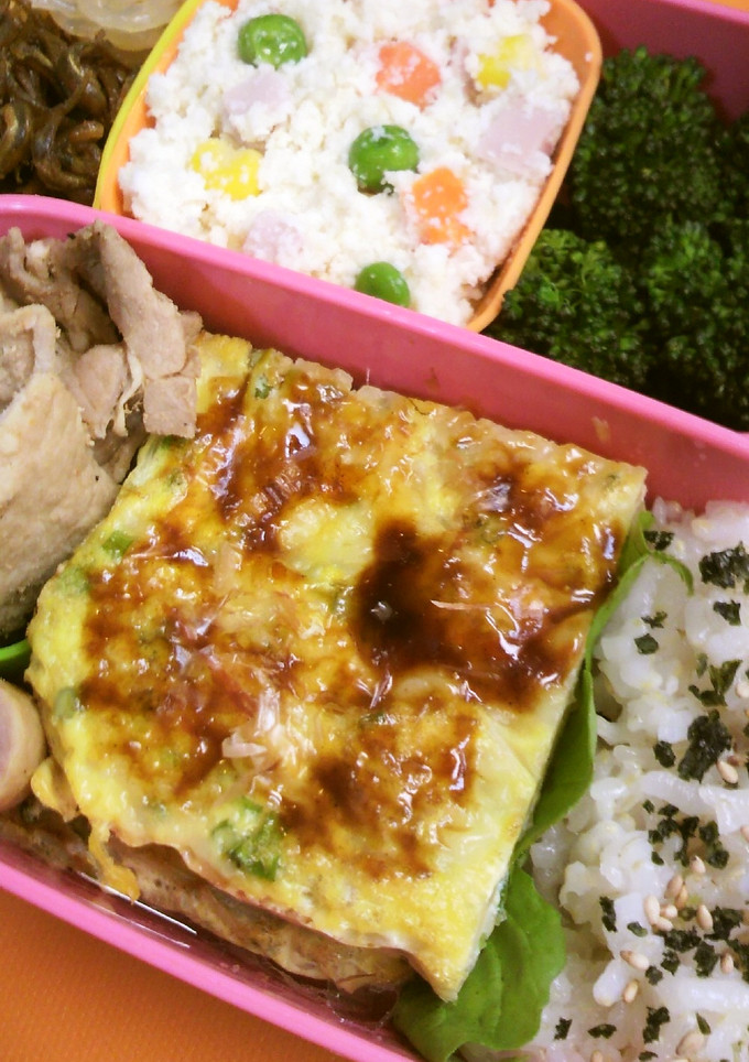 お弁当にも☆もやしと卵のお好み焼き風-レシピのメイン写真