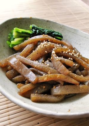 こんにゃくのしょうが醤油炒め-レシピのメイン写真