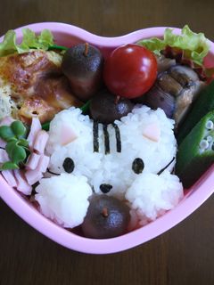 キャラ弁 ねこ♪-レシピのメイン写真