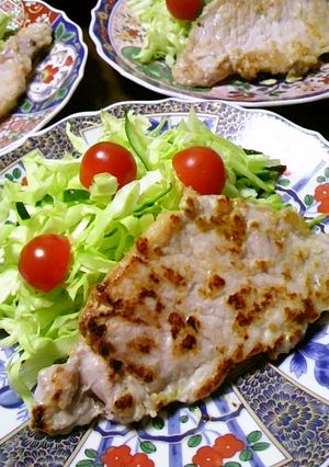 塩麹さんと味噌で＊豚ロースステーキ-レシピのメイン写真