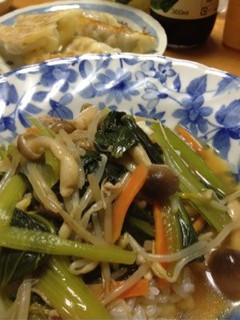 小松菜と豚肉の中華丼風-レシピのメイン写真