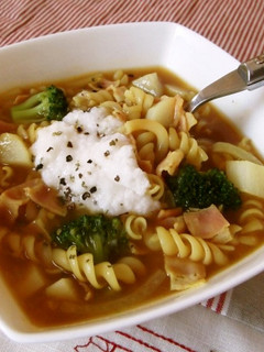長芋とろろ★カレースープパスタ-レシピのメイン写真