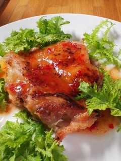 まるごと鶏もも肉のチリソース炒め!-レシピのメイン写真