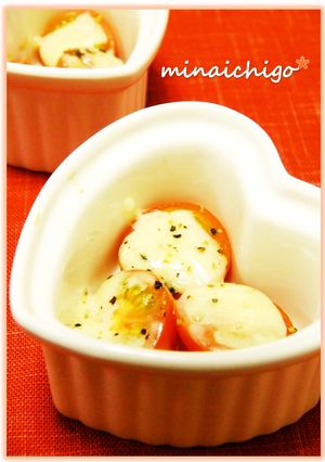 トースターでプチおかず☆トマトチーズ焼き-レシピのメイン写真