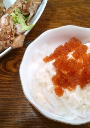 簡単おぼろ豆腐と新玉ねぎのサラダ-レシピのメイン写真
