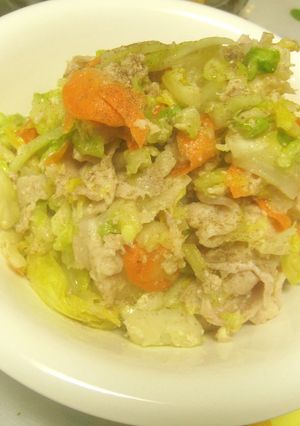 春キャベツとメキシカンポークのチーズ和え-レシピのメイン写真