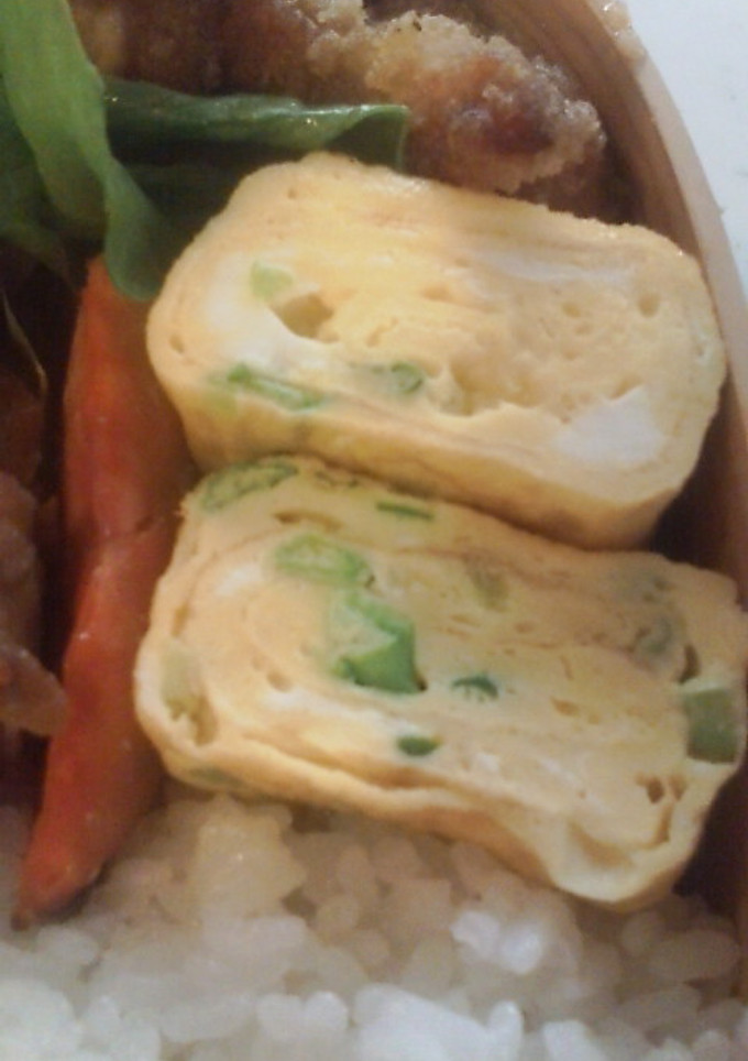 簡単　ねぎ入り卵焼き-レシピのメイン写真