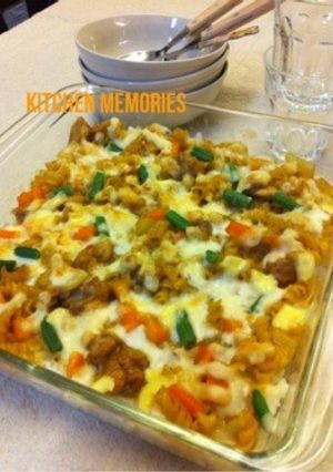 お鍋一つで！カレースープパスタドリア-レシピのメイン写真