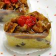 カツカレーのデコおにぎり☆カットケーキ風