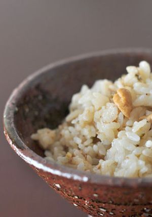 ホタテのヒモとタマゴの混ぜご飯-レシピのメイン写真