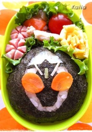 【キャラ弁】仮面ライダーフォーゼおにぎり-レシピのメイン写真