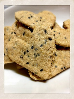 【生おから】全粒粉で黒ごまクッキー♥-レシピのメイン写真