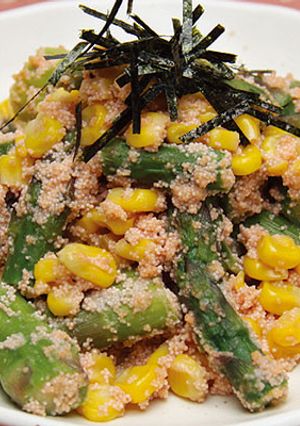 弁当に♪たらこがプチプチ♡アスパラコーン-レシピのメイン写真