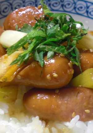 ウインナーとネギのコロコロ♫和風プチ丼-レシピのメイン写真