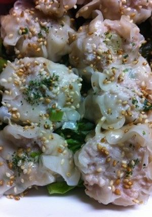 塩麹の鶏もも・むね肉のヘルシー焼売-レシピのメイン写真