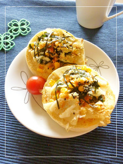 筍とわかめとコーンの和風トースト-レシピのメイン写真