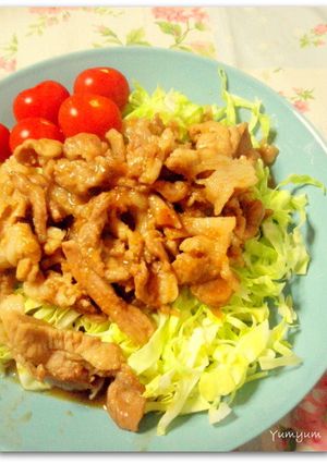 豚薄切り肉のハニージンジャー焼き-レシピのメイン写真