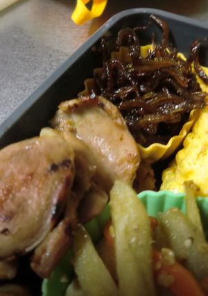 お弁当に！鶏砂肝の醤油漬け焼き-レシピのメイン写真