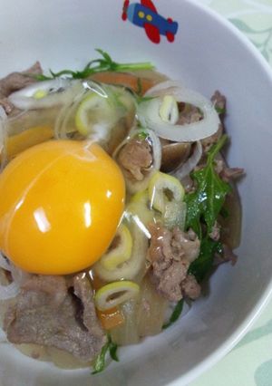 めんつゆで*簡単*おうちで牛丼-レシピのメイン写真