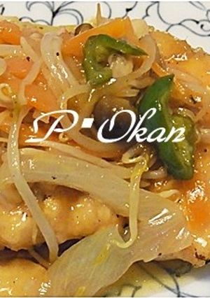 野菜たっぷり☆鶏ムネ肉のぽん酢照り焼き-レシピのメイン写真