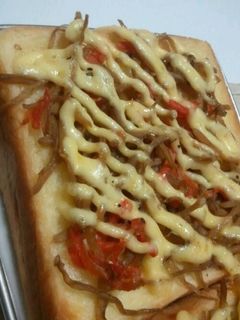 きんぴらごぼうトースト-レシピのメイン写真