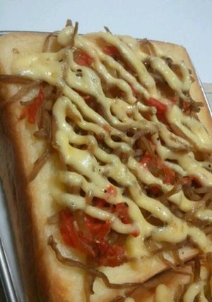 きんぴらごぼうトースト-レシピのメイン写真