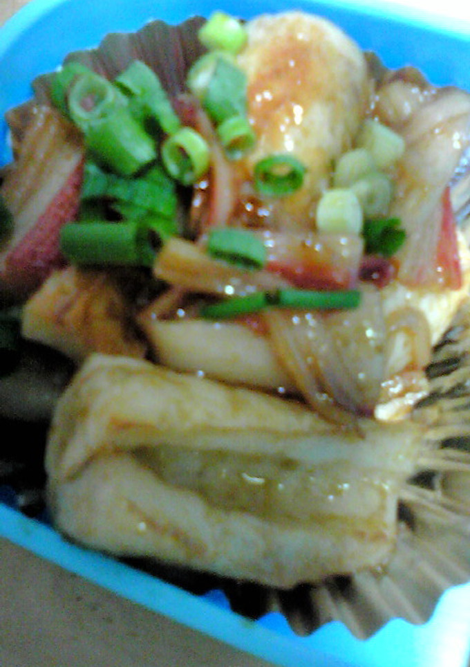 お弁当に☆ちくわとカニカマの焼肉タレ炒め-レシピのメイン写真