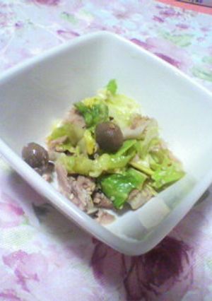 レンジで！ツナとキャベツ蒸し-レシピのメイン写真
