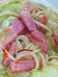 アンチョビキャベツベーコンペペロンチーノ-レシピのメイン写真