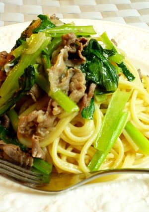 ”塩こうじ”で♪牛肉のレモン塩パスタ-レシピのメイン写真