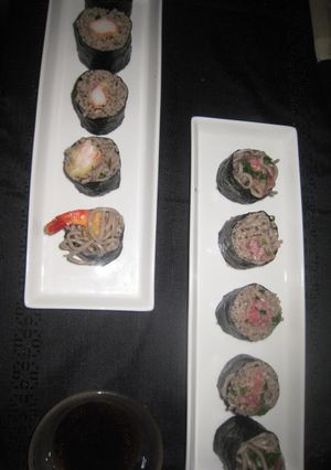 天麩羅とねぎとろのそば巻き-レシピのメイン写真