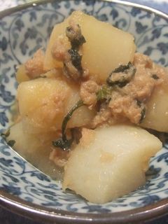 大根の簡易ツナしそ煮-レシピのメイン写真