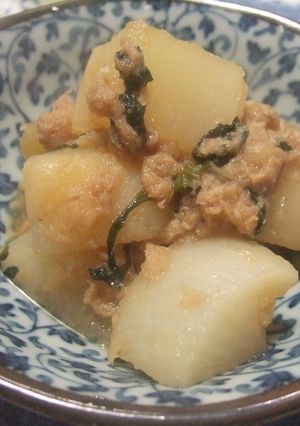 大根の簡易ツナしそ煮-レシピのメイン写真