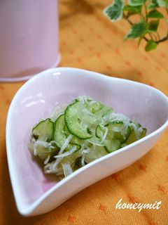 新玉ねぎときゅうりの酢の物☆-レシピのメイン写真