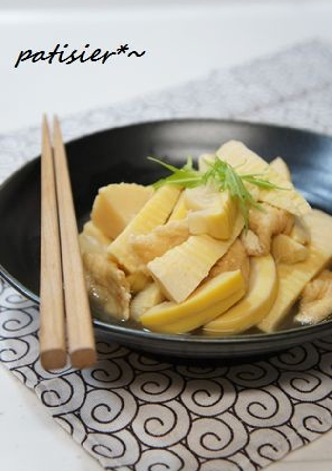 たけのこと油揚の煮もの-レシピのメイン写真