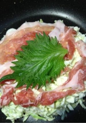 大葉をお好み焼きに-レシピのメイン写真
