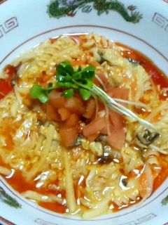 トマト酸辣湯スパ-レシピのメイン写真